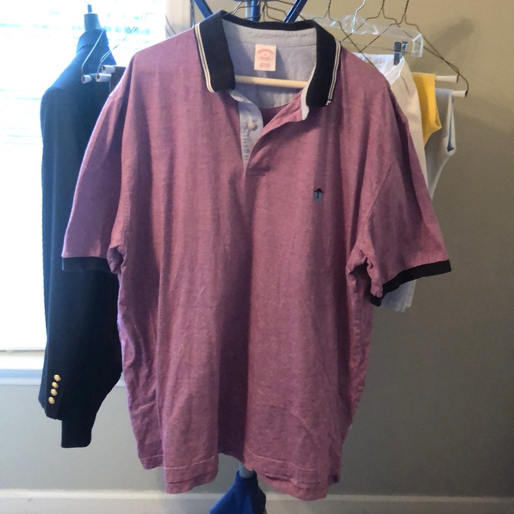 Brooks brothers purple polo
